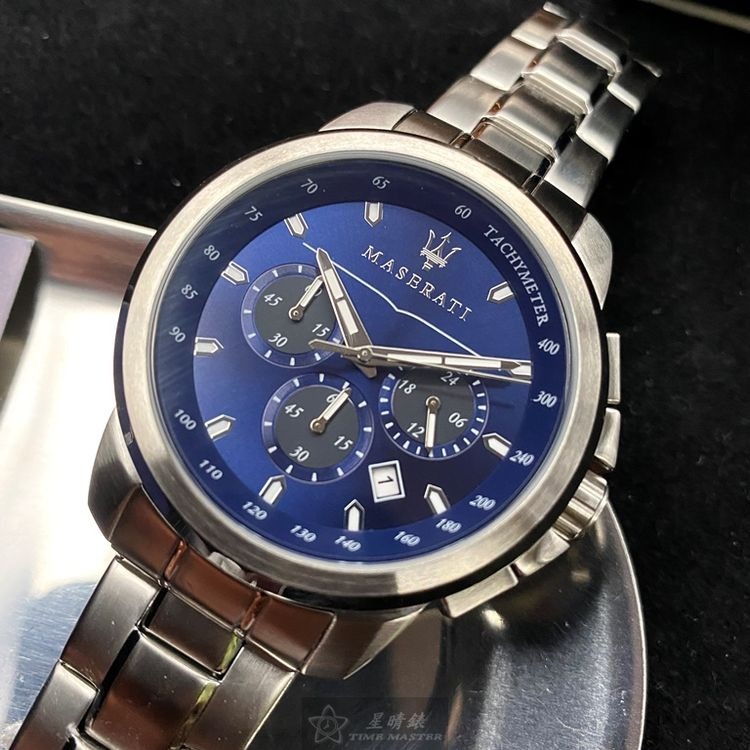 MASERATI手錶,編號R8873621002,42mm銀錶殼,銀色錶帶款◉20A004